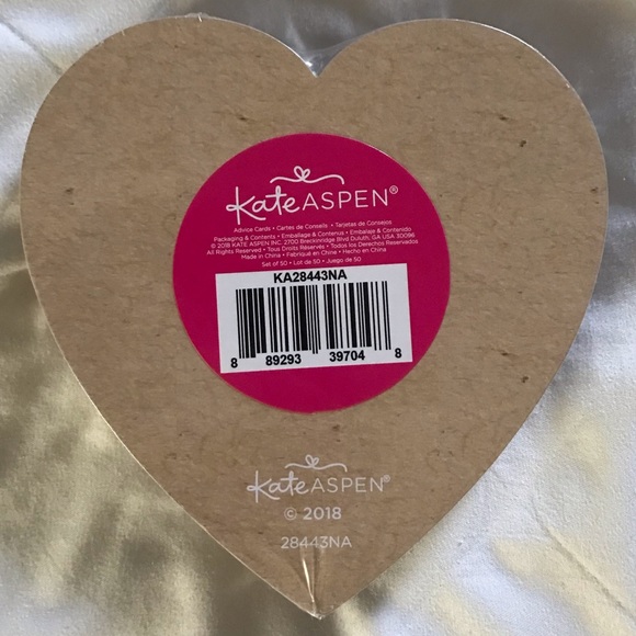 Heart-shaped Wedding Advice and Wishes cards - Picture 2 of 3